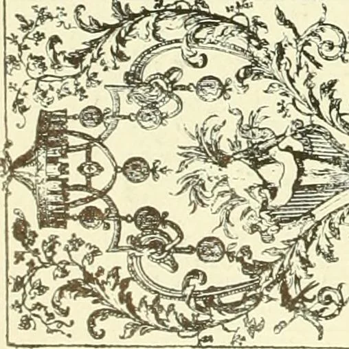 An illustration from An historical guide to French interiors, furniture, decoration, woodwork & allied arts during the last half of the seventeenth century, the whole of the eighteenth century, and the earlier part of the nineteenth, 1903, leaf 135