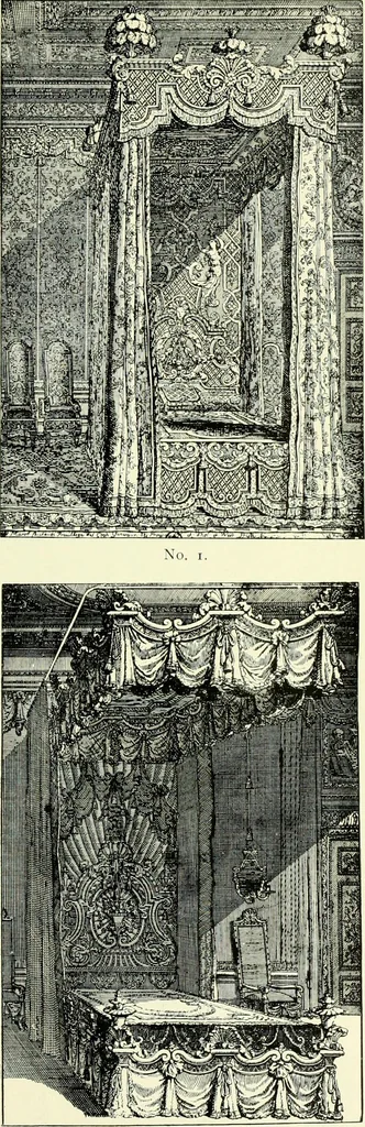 An illustration from An historical guide to French interiors, furniture, decoration, woodwork & allied arts during the last half of the seventeenth century, the whole of the eighteenth century, and the earlier part of the nineteenth, 1903, leaf 140