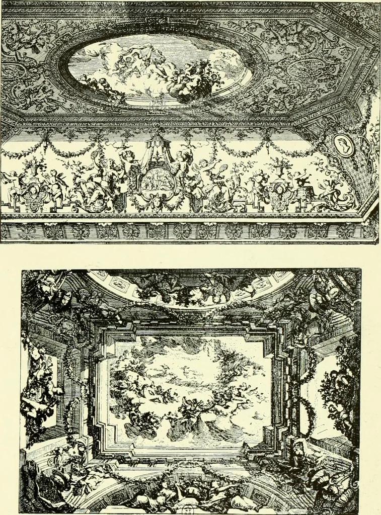 An illustration from An historical guide to French interiors, furniture, decoration, woodwork & allied arts during the last half of the seventeenth century, the whole of the eighteenth century, and the earlier part of the nineteenth, 1903, leaf 146