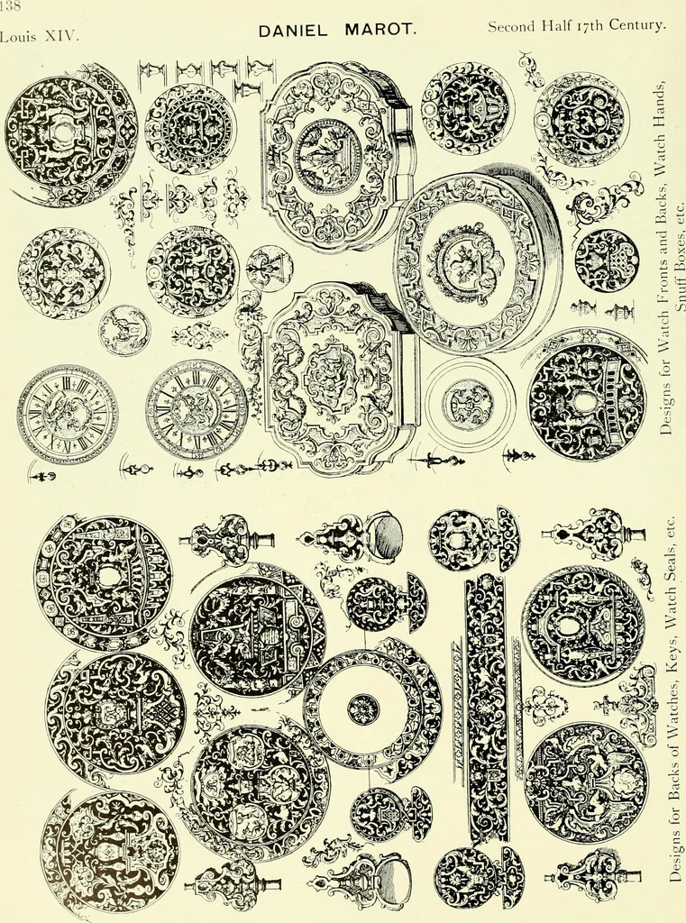 An illustration from An historical guide to French interiors, furniture, decoration, woodwork & allied arts during the last half of the seventeenth century, the whole of the eighteenth century, and the earlier part of the nineteenth, 1903, leaf 147
