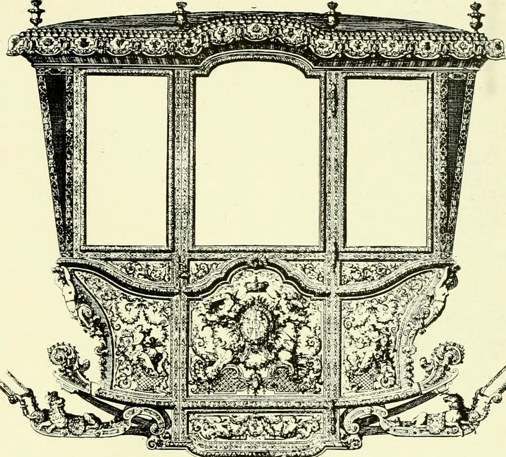 An illustration from An historical guide to French interiors, furniture, decoration, woodwork & allied arts during the last half of the seventeenth century, the whole of the eighteenth century, and the earlier part of the nineteenth, 1903, leaf 148