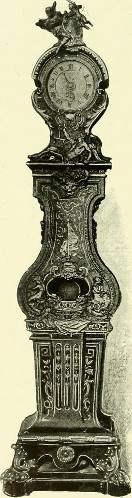 An illustration from An historical guide to French interiors, furniture, decoration, woodwork & allied arts during the last half of the seventeenth century, the whole of the eighteenth century, and the earlier part of the nineteenth, 1903, leaf 149