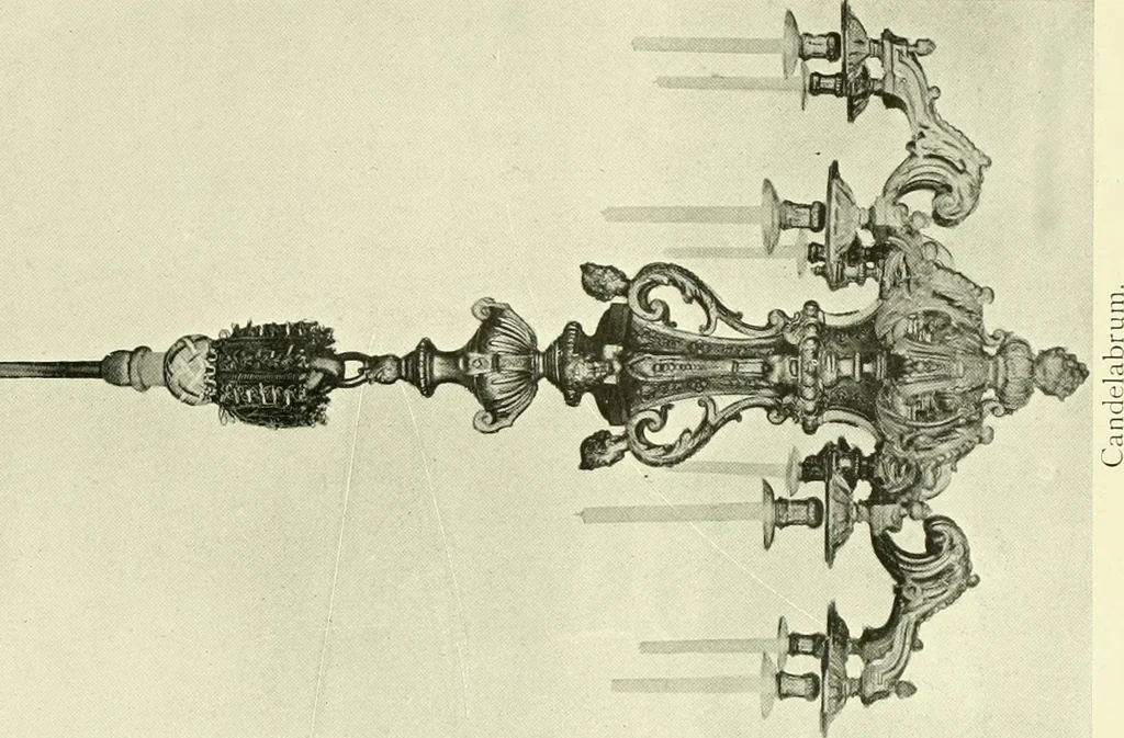 An illustration from An historical guide to French interiors, furniture, decoration, woodwork & allied arts during the last half of the seventeenth century, the whole of the eighteenth century, and the earlier part of the nineteenth, 1903, leaf 152
