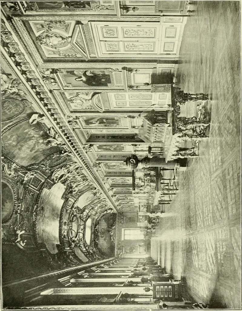 An illustration from An historical guide to French interiors, furniture, decoration, woodwork & allied arts during the last half of the seventeenth century, the whole of the eighteenth century, and the earlier part of the nineteenth, 1903, leaf 154