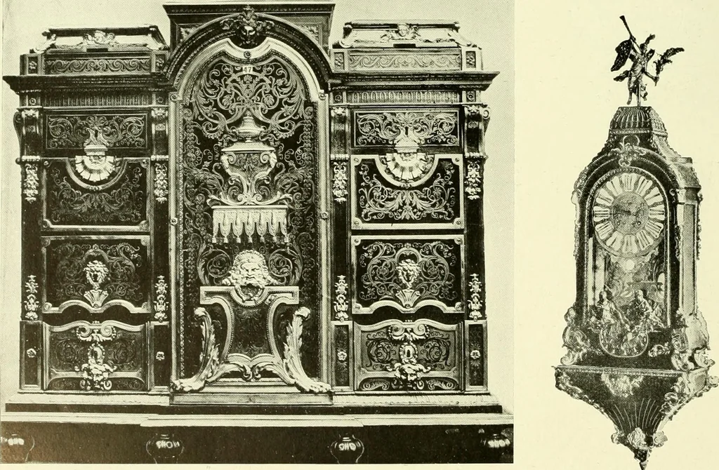 An illustration from An historical guide to French interiors, furniture, decoration, woodwork & allied arts during the last half of the seventeenth century, the whole of the eighteenth century, and the earlier part of the nineteenth, 1903, leaf 157