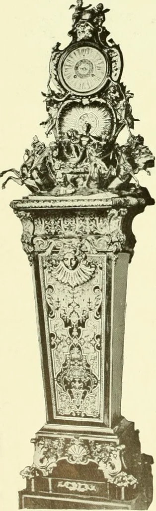 An illustration from An historical guide to French interiors, furniture, decoration, woodwork & allied arts during the last half of the seventeenth century, the whole of the eighteenth century, and the earlier part of the nineteenth, 1903, leaf 163
