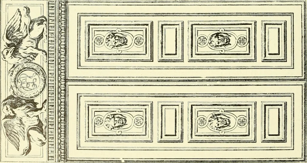 An illustration from An historical guide to French interiors, furniture, decoration, woodwork & allied arts during the last half of the seventeenth century, the whole of the eighteenth century, and the earlier part of the nineteenth, 1903, leaf 167