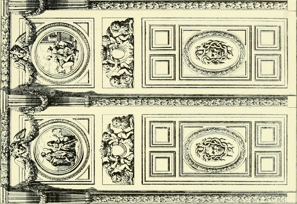 An illustration from An historical guide to French interiors, furniture, decoration, woodwork & allied arts during the last half of the seventeenth century, the whole of the eighteenth century, and the earlier part of the nineteenth, 1903, leaf 168