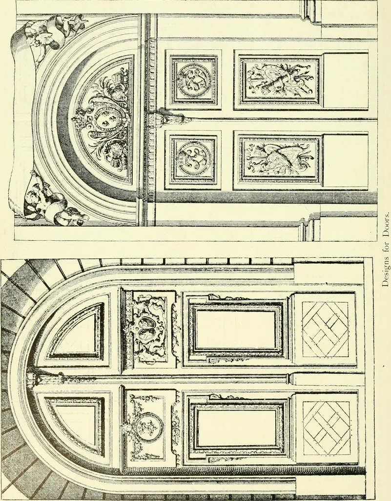 An illustration from An historical guide to French interiors, furniture, decoration, woodwork & allied arts during the last half of the seventeenth century, the whole of the eighteenth century, and the earlier part of the nineteenth, 1903, leaf 169