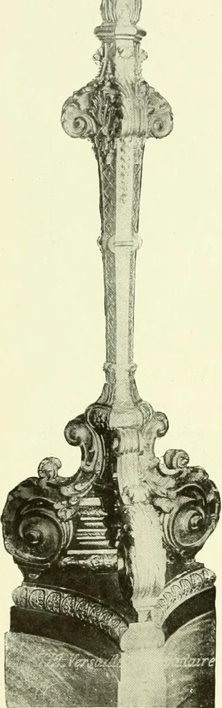 An illustration from An historical guide to French interiors, furniture, decoration, woodwork & allied arts during the last half of the seventeenth century, the whole of the eighteenth century, and the earlier part of the nineteenth, 1903, leaf 171