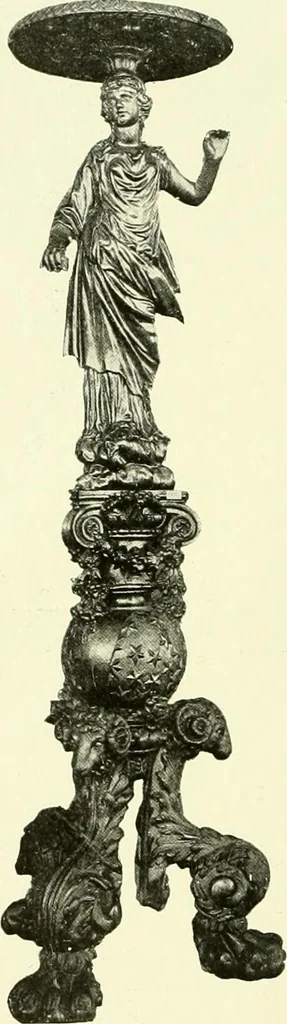 An illustration from An historical guide to French interiors, furniture, decoration, woodwork & allied arts during the last half of the seventeenth century, the whole of the eighteenth century, and the earlier part of the nineteenth, 1903, leaf 171
