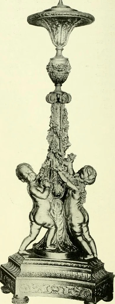 An illustration from An historical guide to French interiors, furniture, decoration, woodwork & allied arts during the last half of the seventeenth century, the whole of the eighteenth century, and the earlier part of the nineteenth, 1903, leaf 171