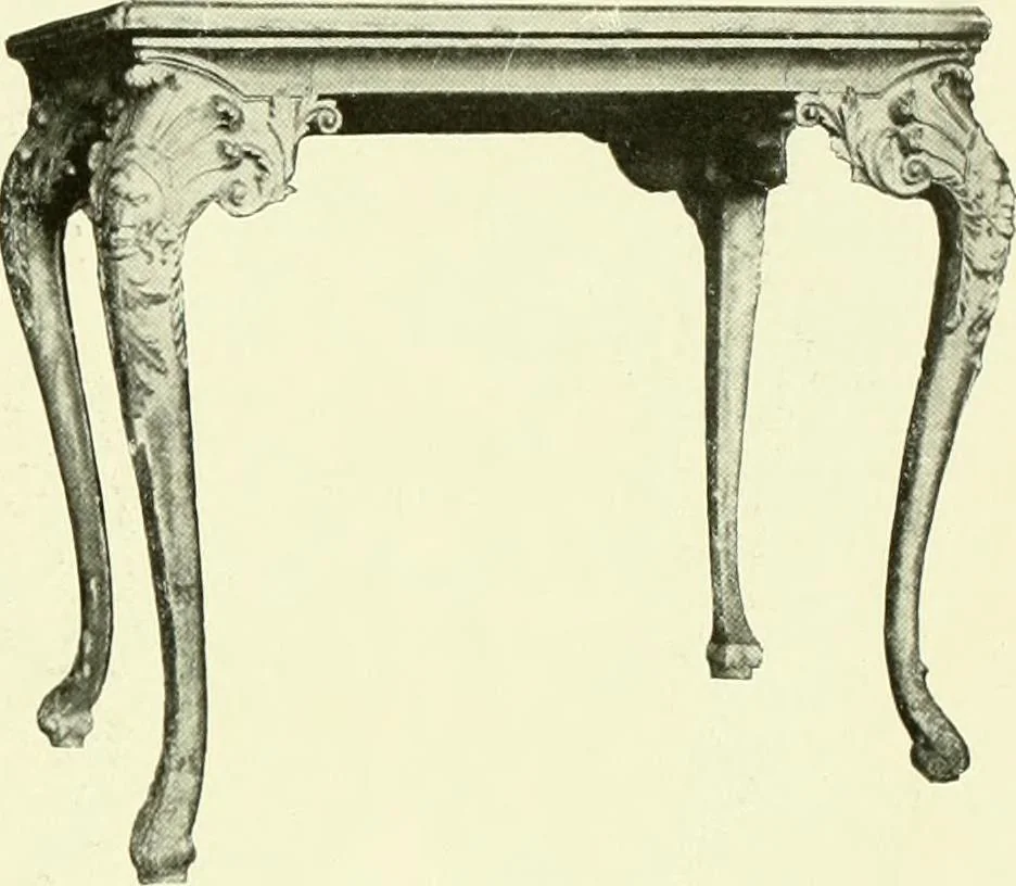 An illustration from An historical guide to French interiors, furniture, decoration, woodwork & allied arts during the last half of the seventeenth century, the whole of the eighteenth century, and the earlier part of the nineteenth, 1903, leaf 172