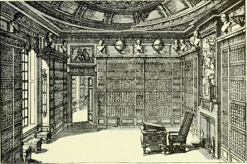An illustration from An historical guide to French interiors, furniture, decoration, woodwork & allied arts during the last half of the seventeenth century, the whole of the eighteenth century, and the earlier part of the nineteenth, 1903, leaf 176