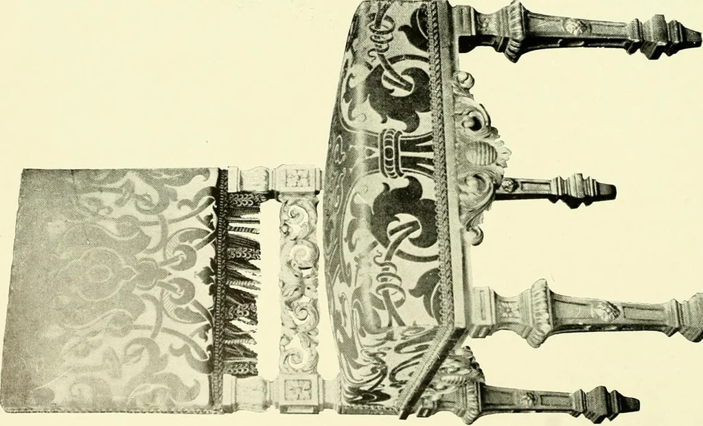 An illustration from An historical guide to French interiors, furniture, decoration, woodwork & allied arts during the last half of the seventeenth century, the whole of the eighteenth century, and the earlier part of the nineteenth, 1903, leaf 191