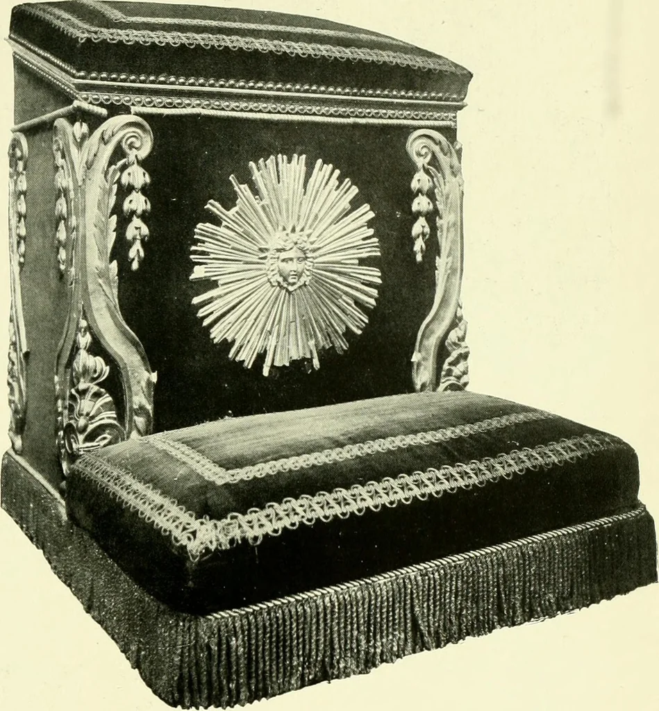 An illustration from An historical guide to French interiors, furniture, decoration, woodwork & allied arts during the last half of the seventeenth century, the whole of the eighteenth century, and the earlier part of the nineteenth, 1903, leaf 192