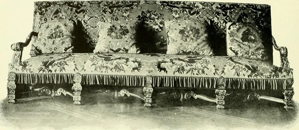 An illustration from An historical guide to French interiors, furniture, decoration, woodwork & allied arts during the last half of the seventeenth century, the whole of the eighteenth century, and the earlier part of the nineteenth, 1903, leaf 193