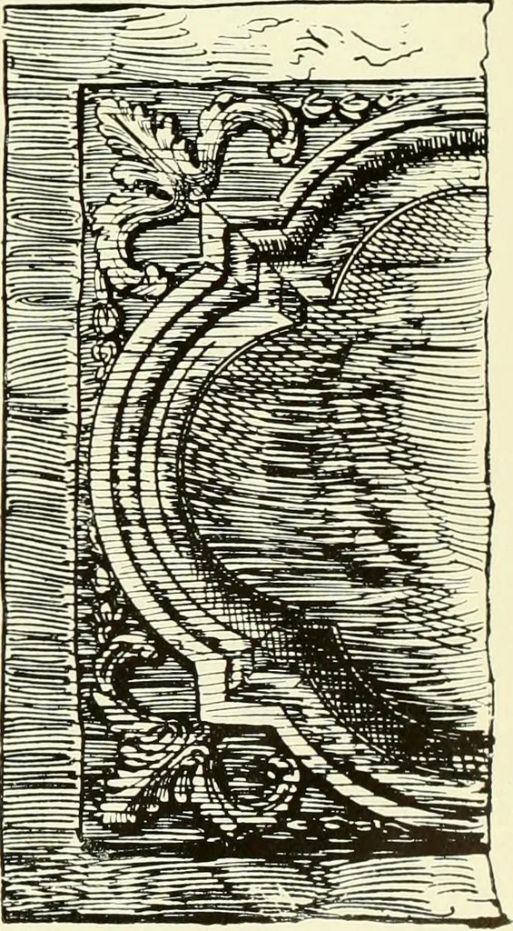 An illustration from An historical guide to French interiors, furniture, decoration, woodwork & allied arts during the last half of the seventeenth century, the whole of the eighteenth century, and the earlier part of the nineteenth, 1903, leaf 196