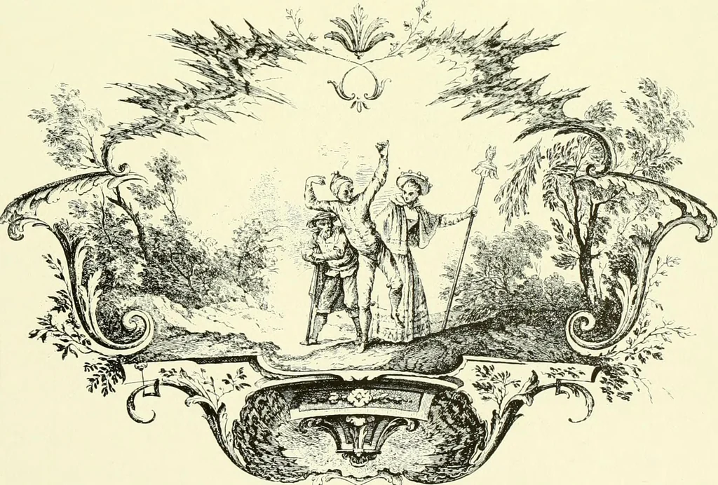 An illustration from An historical guide to French interiors, furniture, decoration, woodwork & allied arts during the last half of the seventeenth century, the whole of the eighteenth century, and the earlier part of the nineteenth, 1903, leaf 208