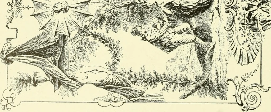 An illustration from An historical guide to French interiors, furniture, decoration, woodwork & allied arts during the last half of the seventeenth century, the whole of the eighteenth century, and the earlier part of the nineteenth, 1903, leaf 209