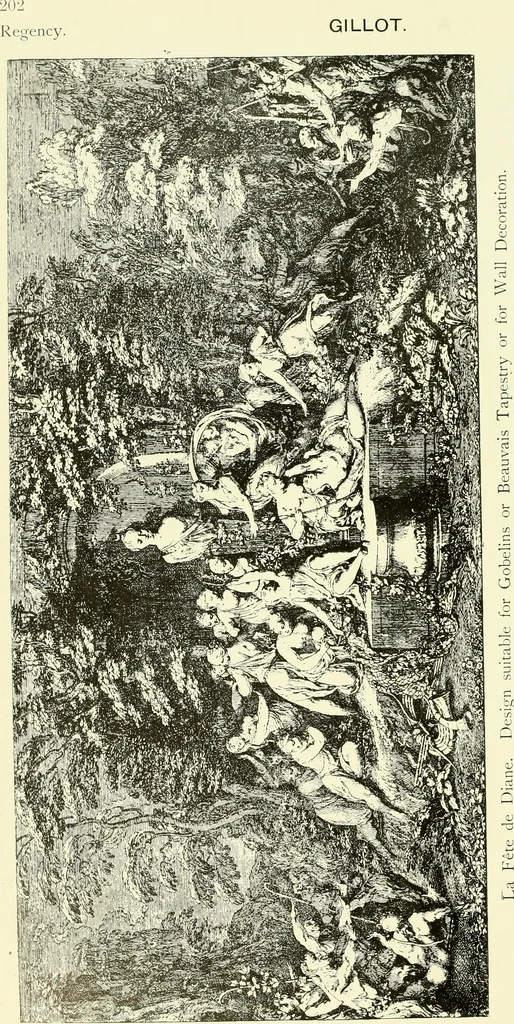 An illustration from An historical guide to French interiors, furniture, decoration, woodwork & allied arts during the last half of the seventeenth century, the whole of the eighteenth century, and the earlier part of the nineteenth, 1903, leaf 211