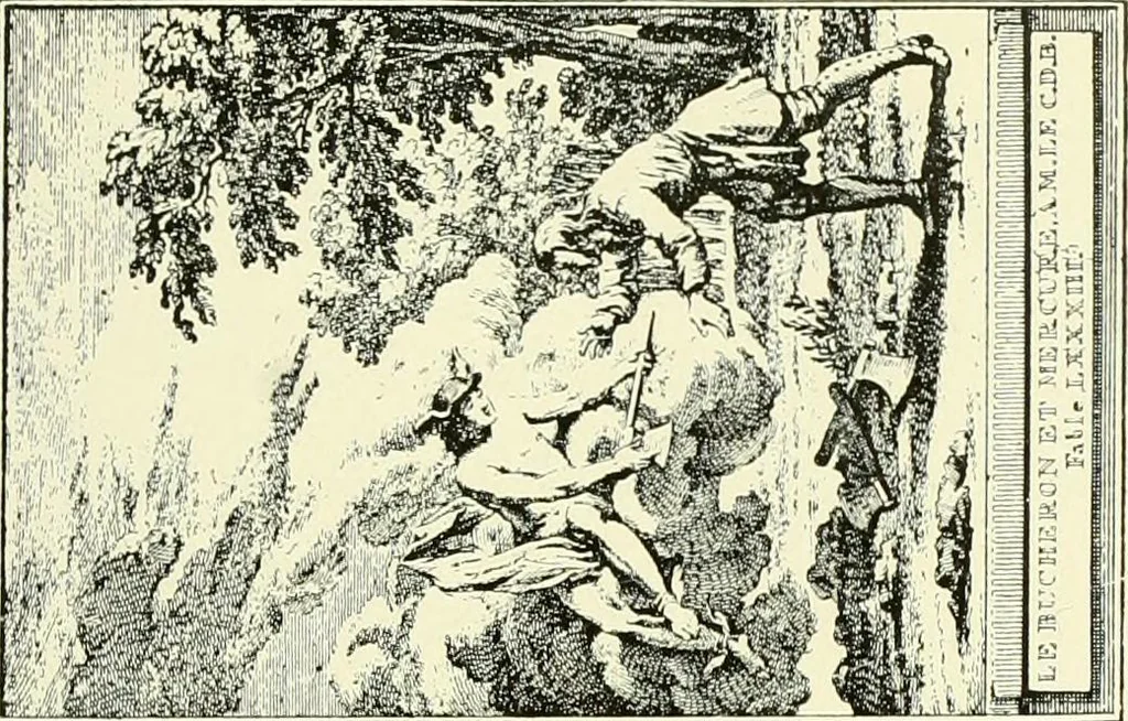 An illustration from An historical guide to French interiors, furniture, decoration, woodwork & allied arts during the last half of the seventeenth century, the whole of the eighteenth century, and the earlier part of the nineteenth, 1903, leaf 222