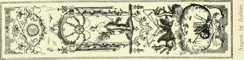 An illustration from An historical guide to French interiors, furniture, decoration, woodwork & allied arts during the last half of the seventeenth century, the whole of the eighteenth century, and the earlier part of the nineteenth, 1903, leaf 257