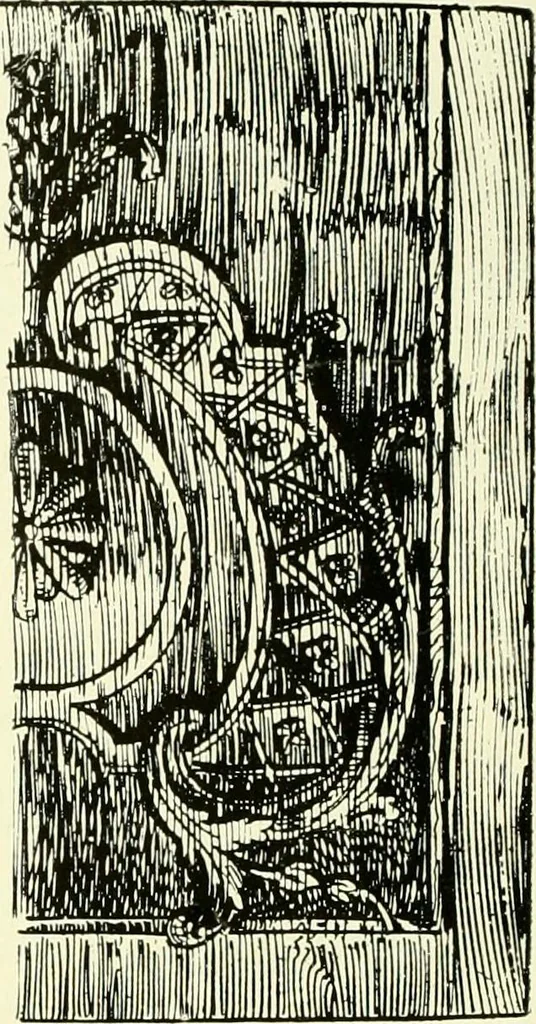 An illustration from An historical guide to French interiors, furniture, decoration, woodwork & allied arts during the last half of the seventeenth century, the whole of the eighteenth century, and the earlier part of the nineteenth, 1903, leaf 263
