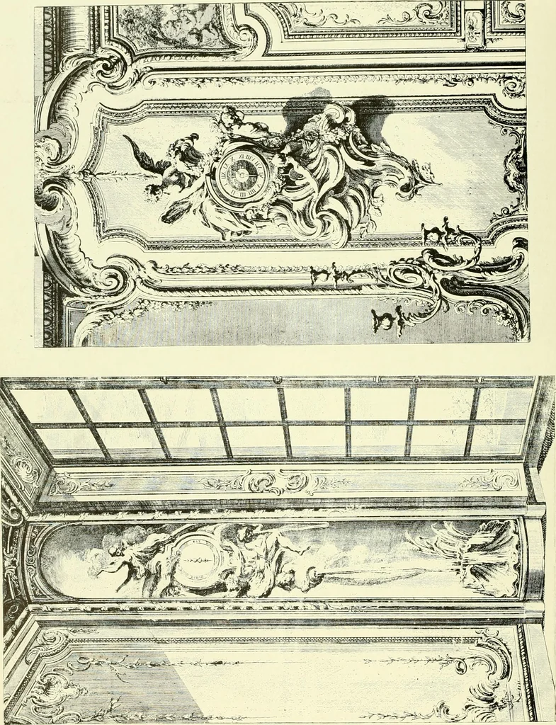 An illustration from An historical guide to French interiors, furniture, decoration, woodwork & allied arts during the last half of the seventeenth century, the whole of the eighteenth century, and the earlier part of the nineteenth, 1903, leaf 269