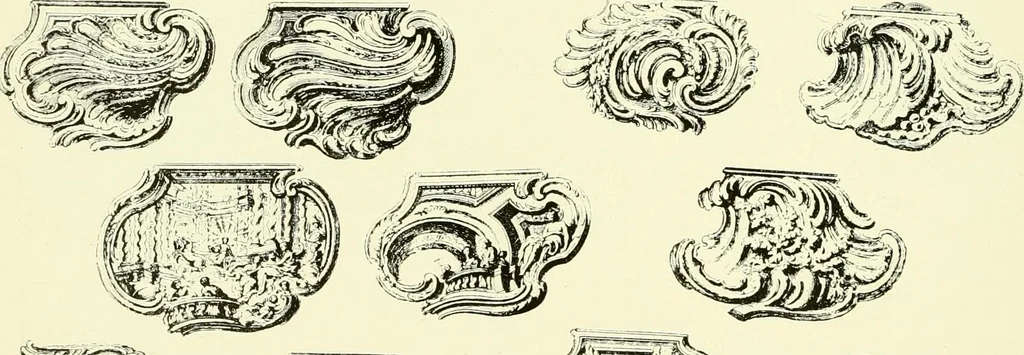 An illustration from An historical guide to French interiors, furniture, decoration, woodwork & allied arts during the last half of the seventeenth century, the whole of the eighteenth century, and the earlier part of the nineteenth, 1903, leaf 277