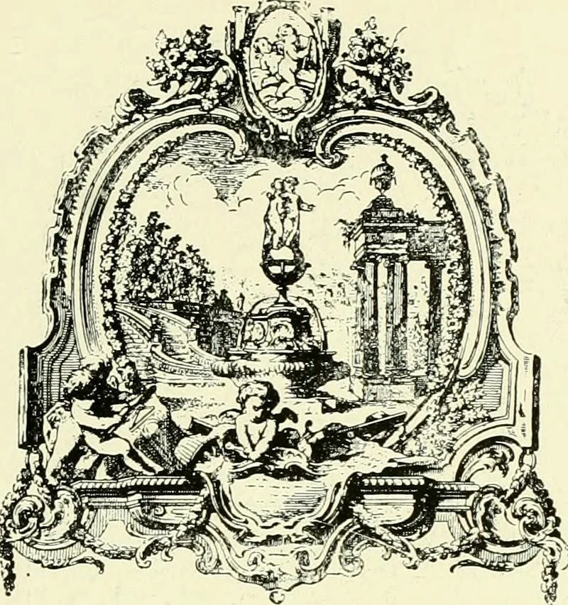 An illustration from An historical guide to French interiors, furniture, decoration, woodwork & allied arts during the last half of the seventeenth century, the whole of the eighteenth century, and the earlier part of the nineteenth, 1903, leaf 282