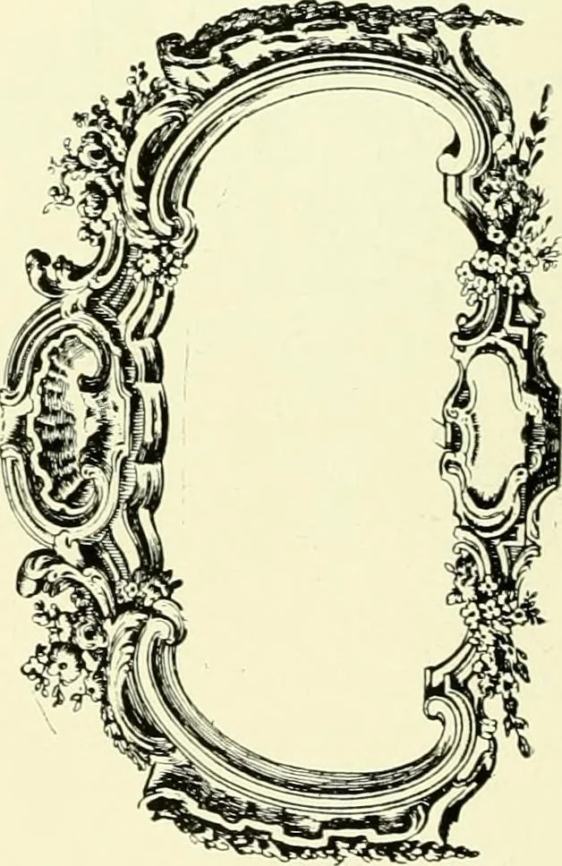 An illustration from An historical guide to French interiors, furniture, decoration, woodwork & allied arts during the last half of the seventeenth century, the whole of the eighteenth century, and the earlier part of the nineteenth, 1903, leaf 285
