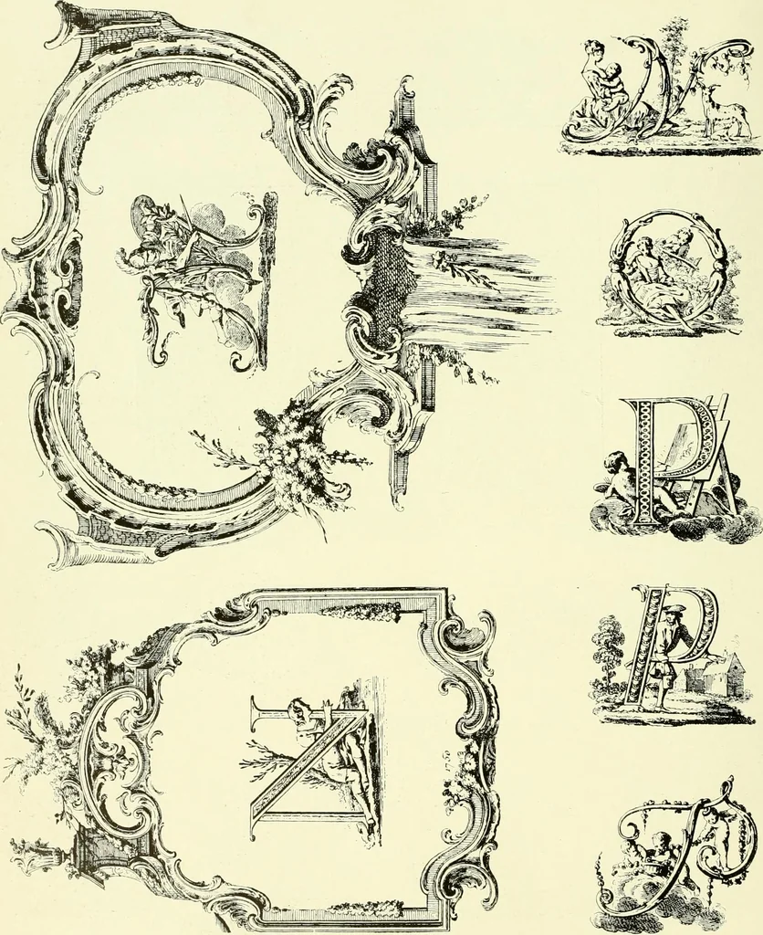 An illustration from An historical guide to French interiors, furniture, decoration, woodwork & allied arts during the last half of the seventeenth century, the whole of the eighteenth century, and the earlier part of the nineteenth, 1903, leaf 289