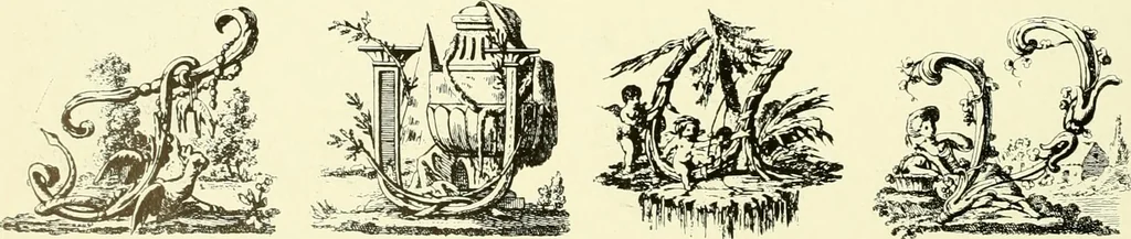 An illustration from An historical guide to French interiors, furniture, decoration, woodwork & allied arts during the last half of the seventeenth century, the whole of the eighteenth century, and the earlier part of the nineteenth, 1903, leaf 291