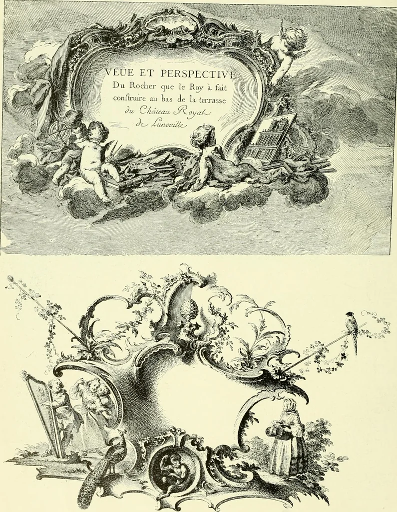 An illustration from An historical guide to French interiors, furniture, decoration, woodwork & allied arts during the last half of the seventeenth century, the whole of the eighteenth century, and the earlier part of the nineteenth, 1903, leaf 293