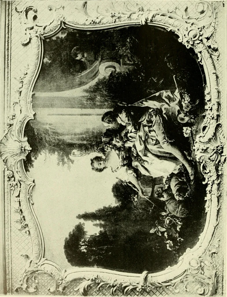 An illustration from An historical guide to French interiors, furniture, decoration, woodwork & allied arts during the last half of the seventeenth century, the whole of the eighteenth century, and the earlier part of the nineteenth, 1903, leaf 295