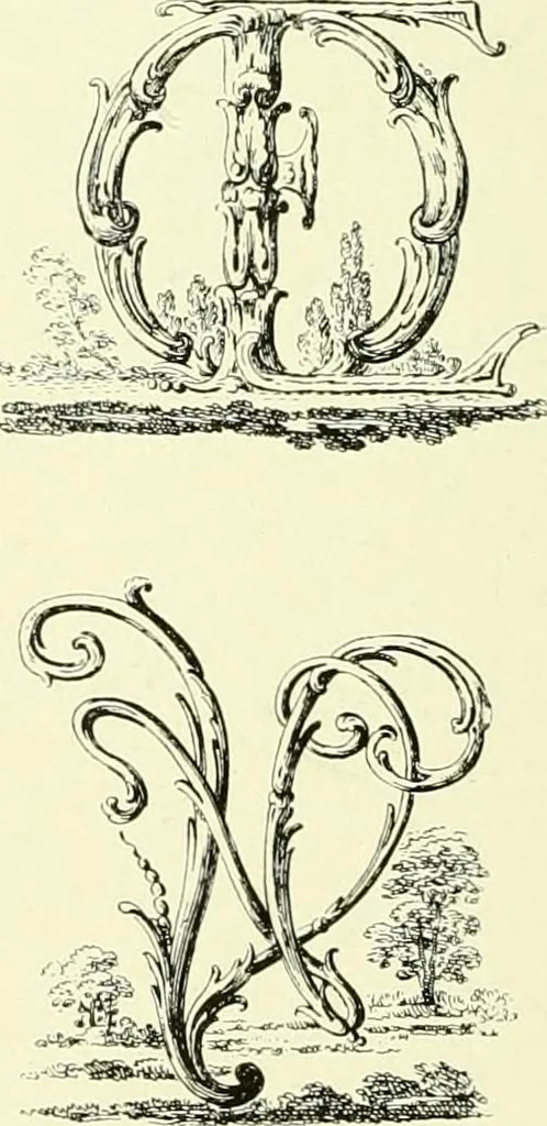 An illustration from An historical guide to French interiors, furniture, decoration, woodwork & allied arts during the last half of the seventeenth century, the whole of the eighteenth century, and the earlier part of the nineteenth, 1903, leaf 297