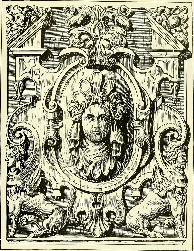 An illustration from An historical guide to French interiors, furniture, decoration, woodwork & allied arts during the last half of the seventeenth century, the whole of the eighteenth century, and the earlier part of the nineteenth, 1903, leaf 30