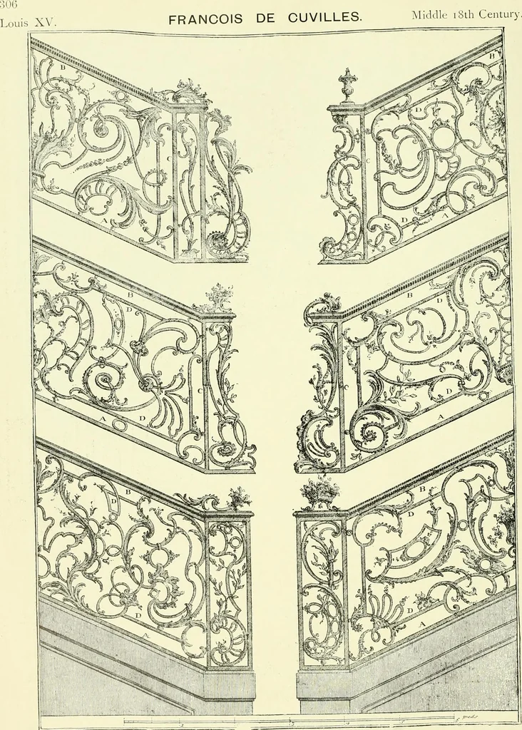 An illustration from An historical guide to French interiors, furniture, decoration, woodwork & allied arts during the last half of the seventeenth century, the whole of the eighteenth century, and the earlier part of the nineteenth, 1903, leaf 315