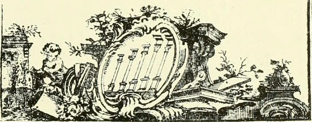 An illustration from An historical guide to French interiors, furniture, decoration, woodwork & allied arts during the last half of the seventeenth century, the whole of the eighteenth century, and the earlier part of the nineteenth, 1903, leaf 320