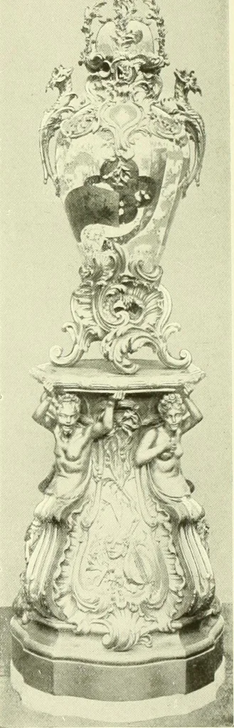 An illustration from An historical guide to French interiors, furniture, decoration, woodwork & allied arts during the last half of the seventeenth century, the whole of the eighteenth century, and the earlier part of the nineteenth, 1903, leaf 322