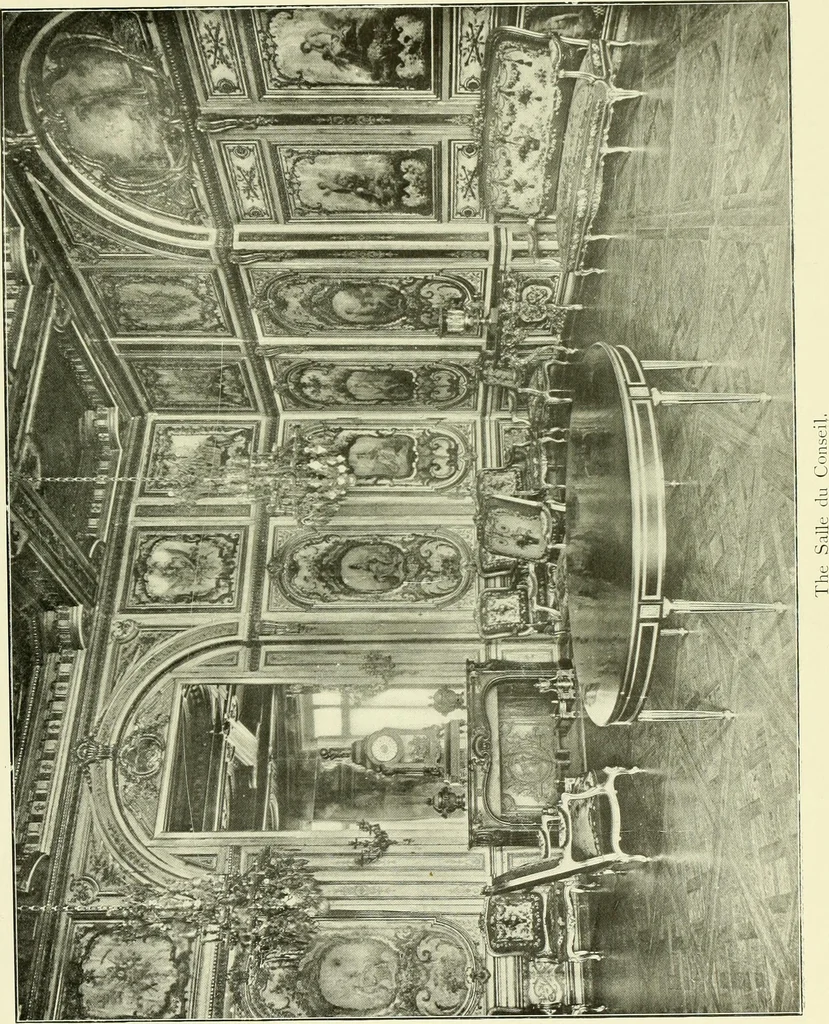 An illustration from An historical guide to French interiors, furniture, decoration, woodwork & allied arts during the last half of the seventeenth century, the whole of the eighteenth century, and the earlier part of the nineteenth, 1903, leaf 324