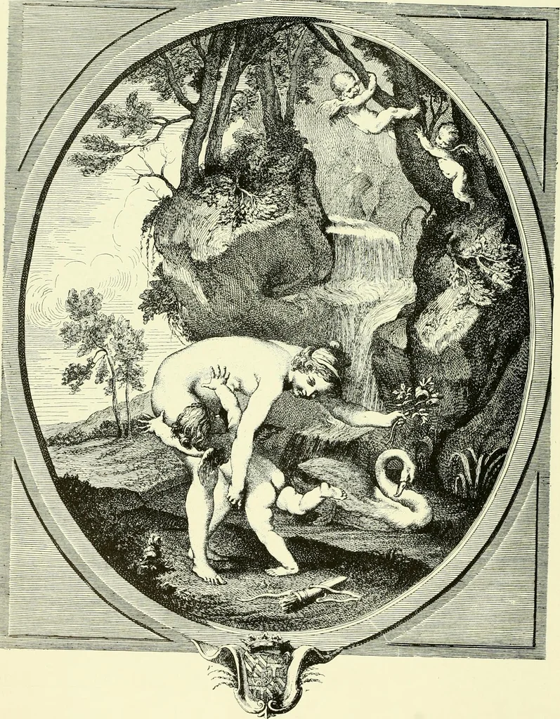 An illustration from An historical guide to French interiors, furniture, decoration, woodwork & allied arts during the last half of the seventeenth century, the whole of the eighteenth century, and the earlier part of the nineteenth, 1903, leaf 325