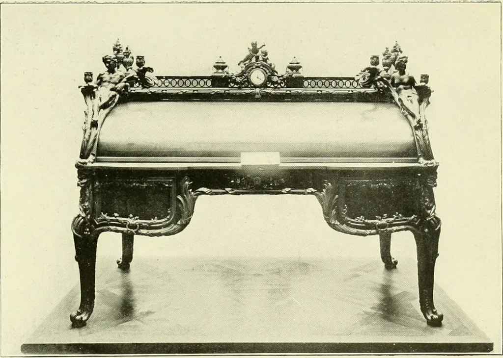 An illustration from An historical guide to French interiors, furniture, decoration, woodwork & allied arts during the last half of the seventeenth century, the whole of the eighteenth century, and the earlier part of the nineteenth, 1903, leaf 328