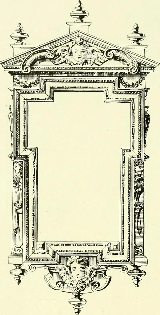 An illustration from An historical guide to French interiors, furniture, decoration, woodwork & allied arts during the last half of the seventeenth century, the whole of the eighteenth century, and the earlier part of the nineteenth, 1903, leaf 33
