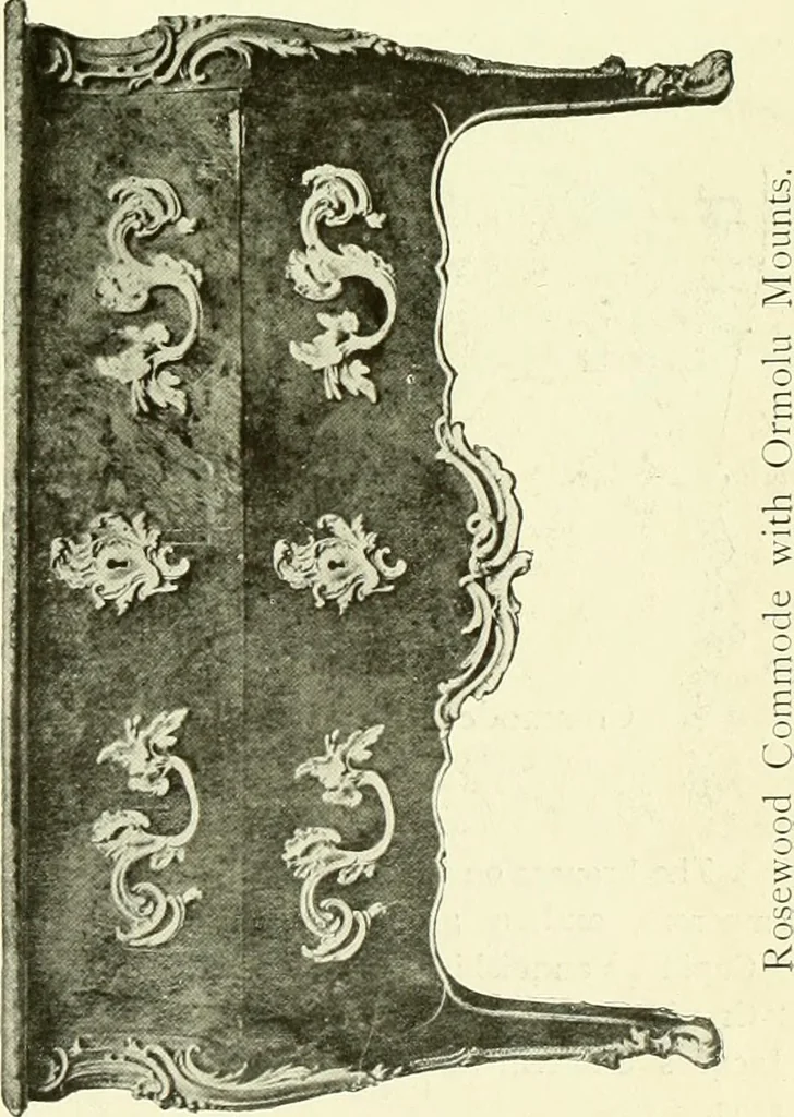 An illustration from An historical guide to French interiors, furniture, decoration, woodwork & allied arts during the last half of the seventeenth century, the whole of the eighteenth century, and the earlier part of the nineteenth, 1903, leaf 330