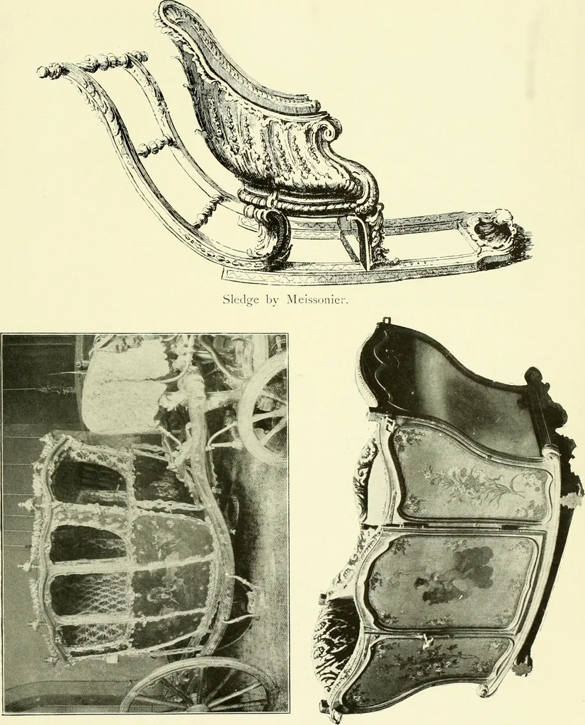 An illustration from An historical guide to French interiors, furniture, decoration, woodwork & allied arts during the last half of the seventeenth century, the whole of the eighteenth century, and the earlier part of the nineteenth, 1903, leaf 338