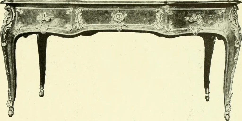 An illustration from An historical guide to French interiors, furniture, decoration, woodwork & allied arts during the last half of the seventeenth century, the whole of the eighteenth century, and the earlier part of the nineteenth, 1903, leaf 348