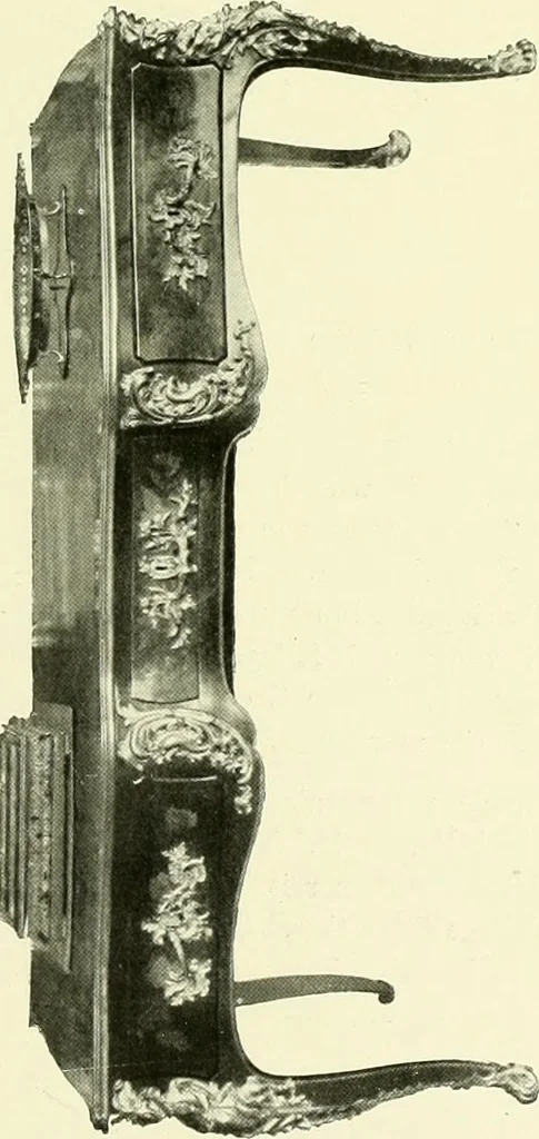 An illustration from An historical guide to French interiors, furniture, decoration, woodwork & allied arts during the last half of the seventeenth century, the whole of the eighteenth century, and the earlier part of the nineteenth, 1903, leaf 348