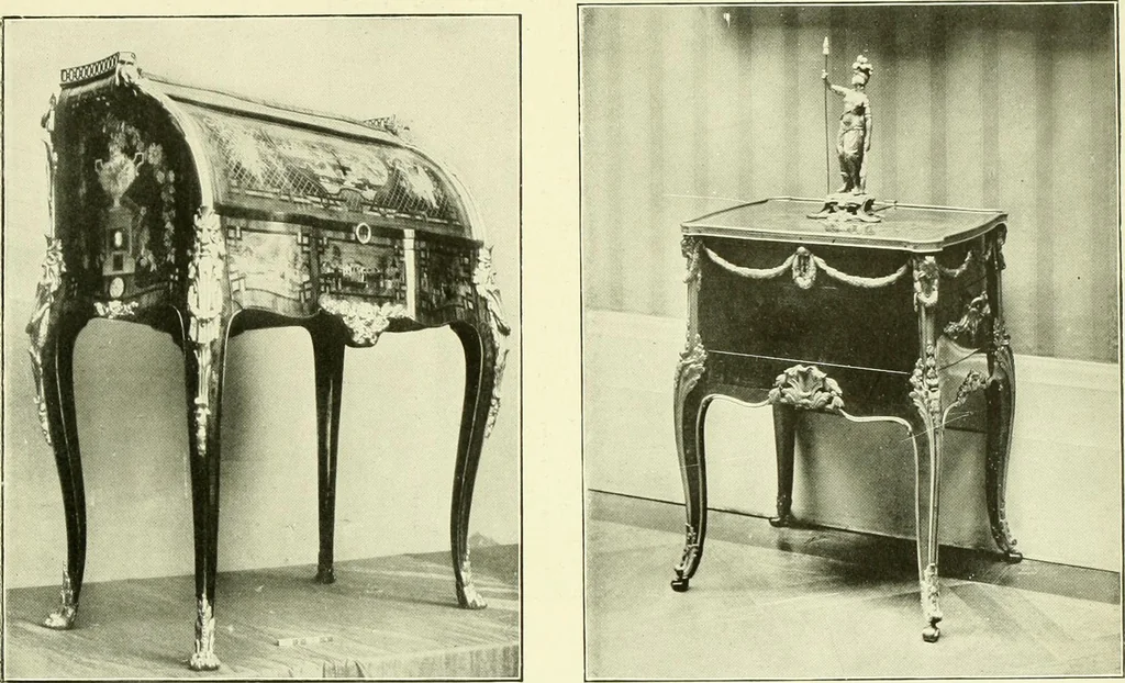An illustration from An historical guide to French interiors, furniture, decoration, woodwork & allied arts during the last half of the seventeenth century, the whole of the eighteenth century, and the earlier part of the nineteenth, 1903, leaf 352